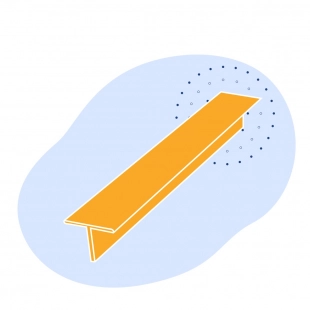 Алюминиевый тавр 41.5х70х12 мм АК4-1 421032 ГОСТ 29296-92