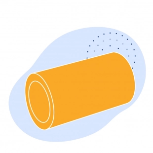 Полиэтиленовая газовая труба 560х21.4 мм SDR 26 ПЭ 80 желтая