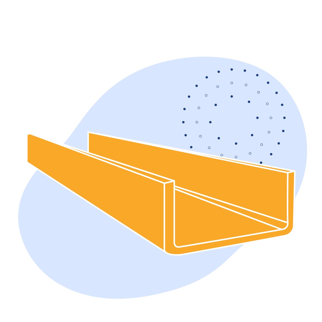 Швеллер стальной гнутый неравнополочный 200х50х4 мм Ст3сп ГОСТ 8281-80