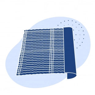 Сито с фальцами квадратная ячейка 40x8 мм