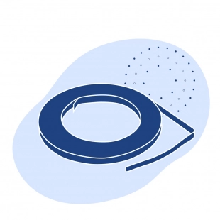 Лента с полимерным покрытием 1.1 мм ПВХ ГОСТ 34180-2017