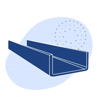 Швеллер стальной гнутый неравнополочный 400x115x12 мм Ст3сп ГОСТ 8278-83