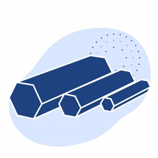 Пруток стальной шестигранный 72 мм ст45 ГОСТ 2879-2006